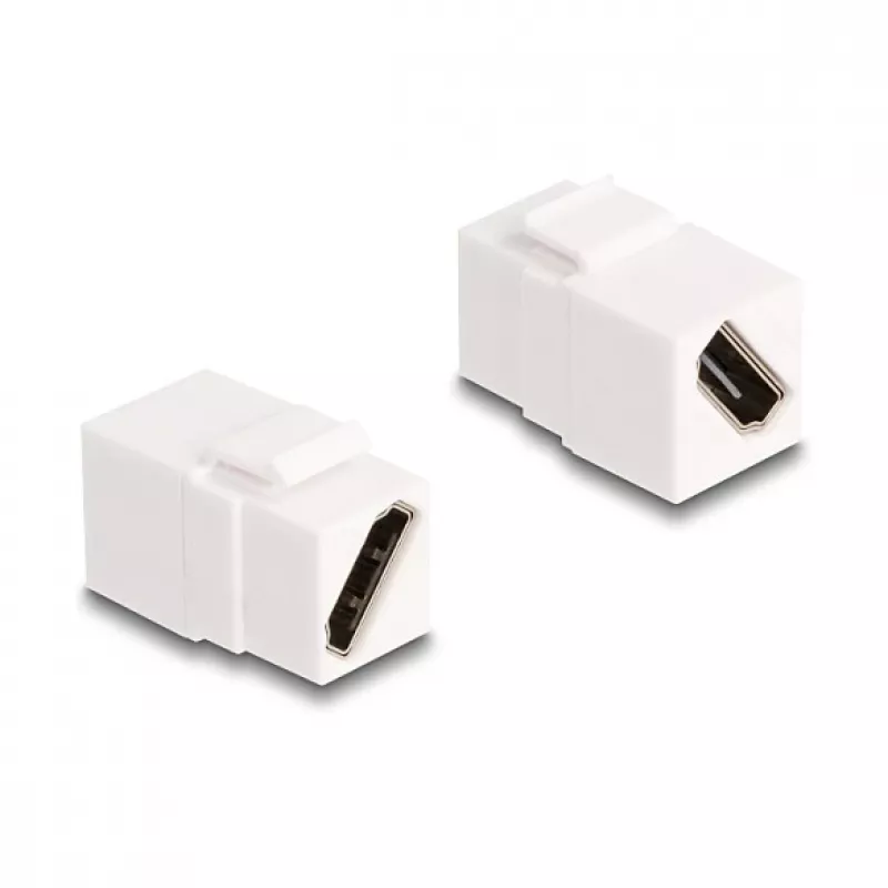 DeLOCK Keystone modulis HDMI lizdas–lizdas įstrižas 8K 60 Hz baltas