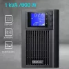 UPS QOLTEC gryna sinusinė banga 1 kVA 800 W su AVR ir LCD ekranu