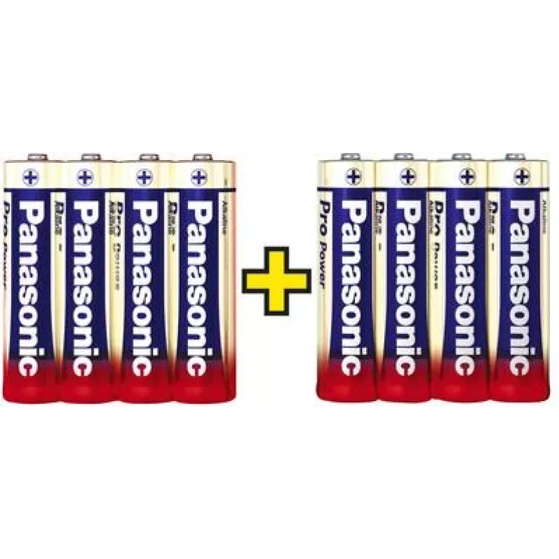 Panasonic Pro Power AA 4+4 šarminė 1,5 V neįkraunama baterija (136004)