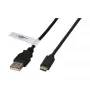 Efb K5258SW.0,5 USB kabelis, juodas