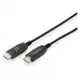 DIGITUS HDMI AOC hybrid fiber optic kabelis UHD 8K 40 m