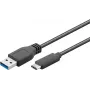 Wentronic Goobay USB 3.0 SuperSpeed kabelis > USB-C™, 1 m - USB 3.0 kištukas (A tipo) > USB-C™ kištukas (44712)