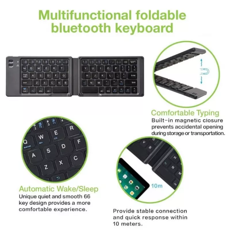 „Bluetooth 3.0“ sulankstoma belaidė klaviatūra
