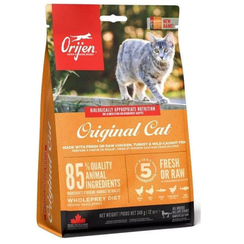 Orijen Cat & Kitten kačių sausas ėdalas Chicken, Fish, Turkey 340 g