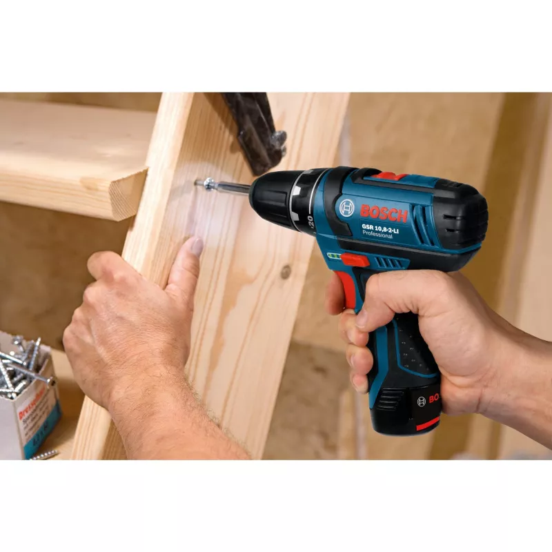 Bosch GSR 12V-15 Professional 650 g Juoda, Mėlyna, Raudona, Sidabrinė