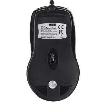 Activejet AMY-083 laidinė USB pelė (optinė; 1000 DPI; juoda)