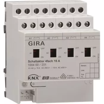 GIRA 100400 perjungimo pavara 4 krypčių 16A KNX/EIB REG