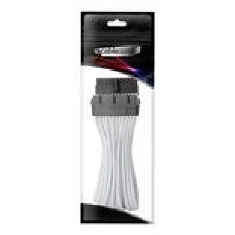 CableMod Pro ModMesh 24 kontaktų ATX ilgintuvas, 30 cm - balta