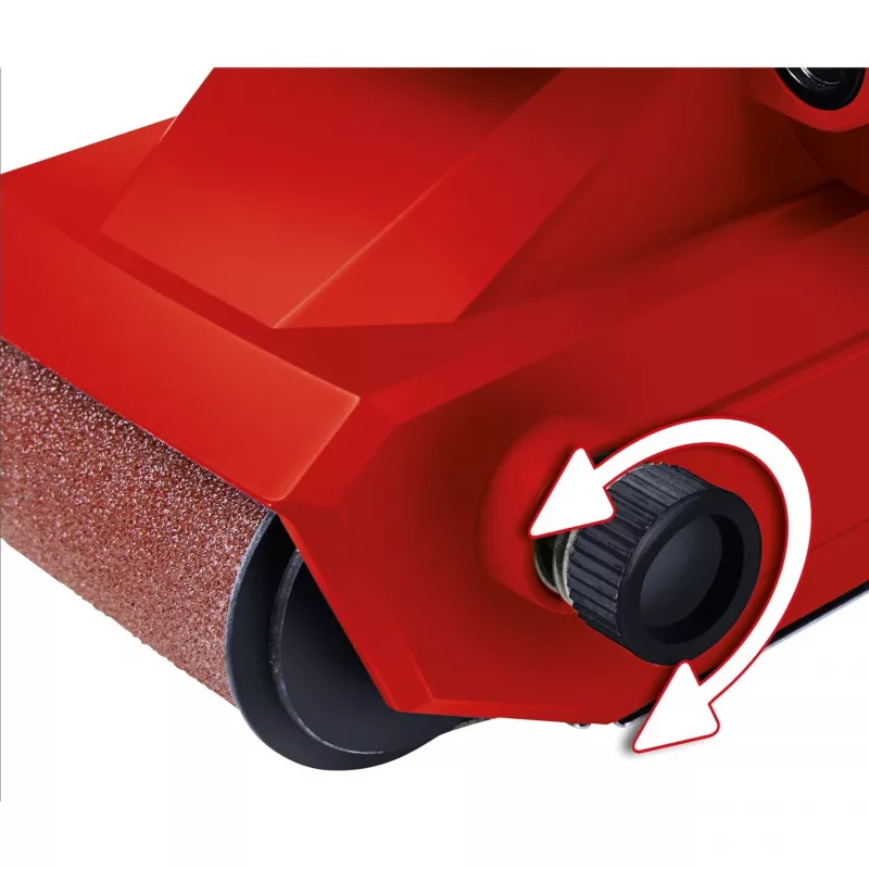 Juostinis šlifuoklis TC-BS 8038 (raudona/juoda, 800 W)