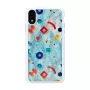 „iKins“ išmaniojo telefono dėklas, skirtas „iPhone XR“ — baltas apsauginis dangtelis „Poppin Rock“