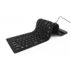 Silikoninė klaviatūra USB+PS/2 juoda