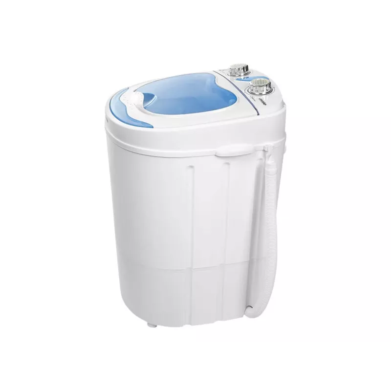 Skalbyklė su viršutiniu įkrovimu Mesko MS 8053 — 3 kg talpa, 360×370×530 mm, mėlyna/baltos spalvos