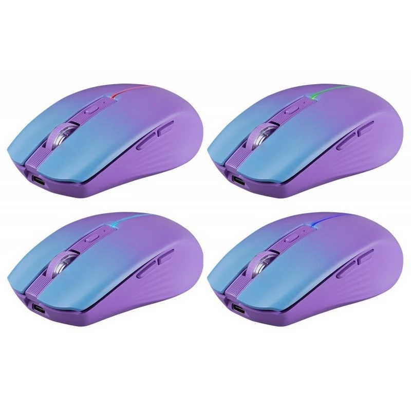 pelė DEFENDER MYSTERY MM-301 RF+BT PURPLE 1600dpi 6P