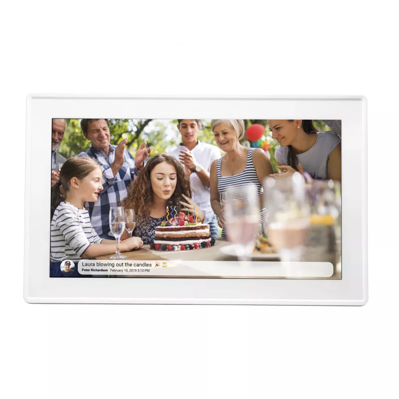 Denver PFF-1515W skaitmeninis nuotraukų rėmelis baltas 39,6 cm (15,6 inch) jutiklinis ekranas Wi-Fi