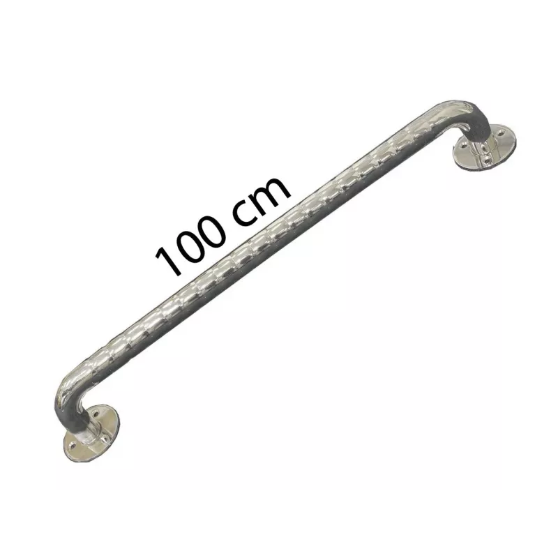 Gofruotas nerūdijančio plieno vonios turėklas 100 cm