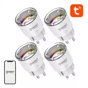 Išmanusis lizdas Gosund EP2 10A — 4 vnt. Wi‑Fi lizdų rinkinys, individualus nuotolinis valdymas, energijos stebėjimas
