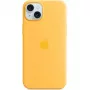 Silikono dėklas Apple iPhone 15 Plus MagSafe oranžinis
