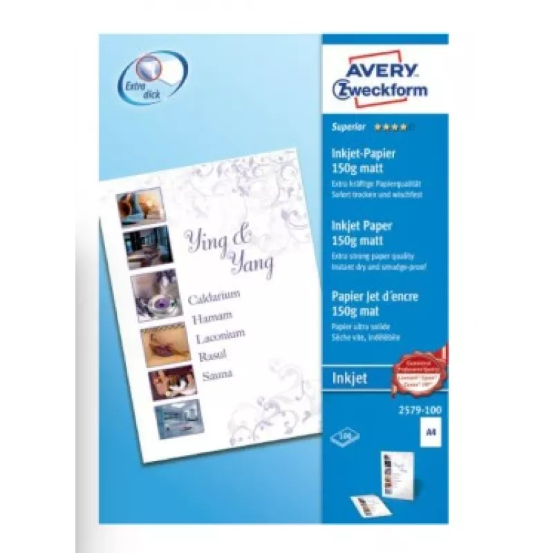 Fotopopierius A4 Avery 2579-100