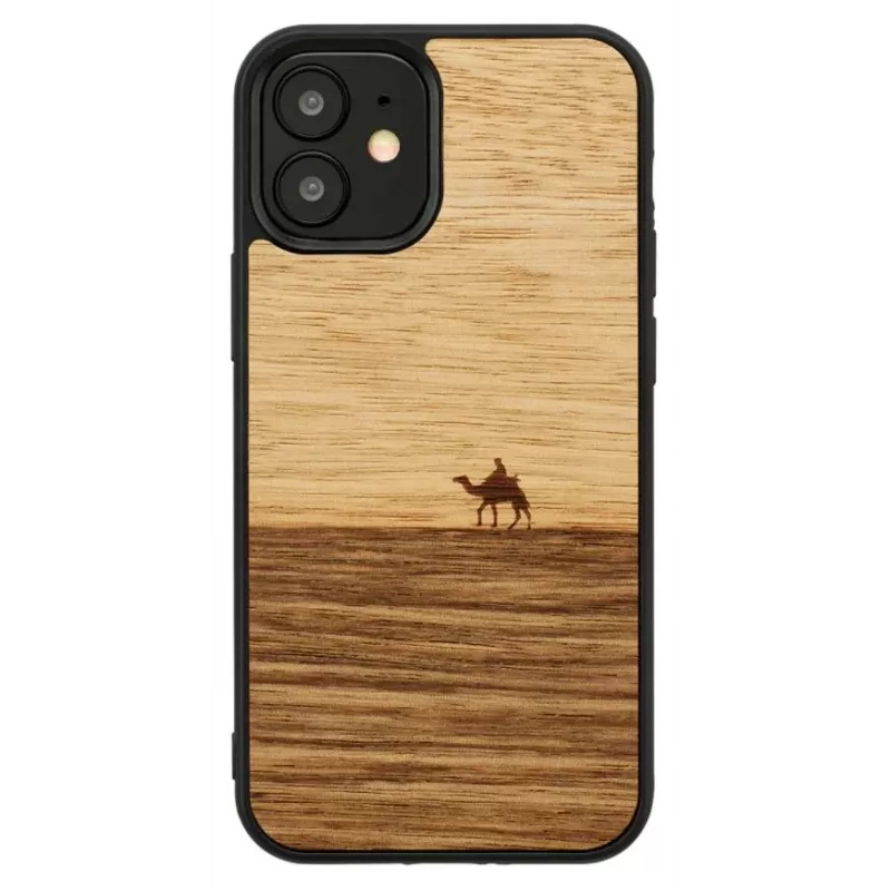 Apsauginis telefono dėklas Man and Wood iPhone 12 mini — Terra Juoda