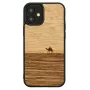 Apsauginis telefono dėklas Man and Wood iPhone 12 mini — Terra Juoda