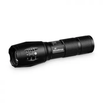 Rankinis žibintuvėlis MediaRange MR735 juodas LED 10W USB įkraunamas