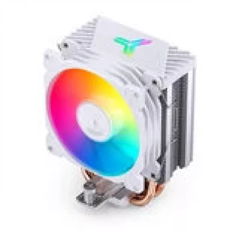 CPU aušintuvas Jonsbo CR-1400E 92mm ARGB Baltas — 92mm ventiliatorius, ARGB apšvietimas, balta apdaila
