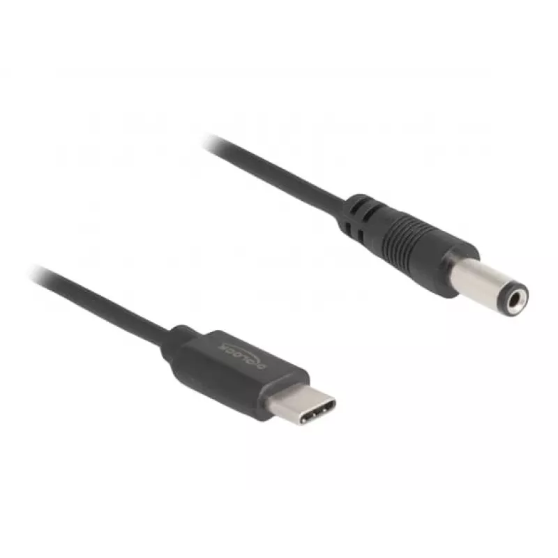 DeLOCK USB Type-C maitinimo laidas 1m 5,5 x 2,1 mm kištukas 5 V 1,5 A