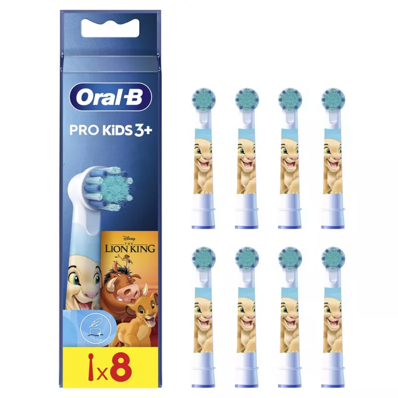 Oral-B Kids Liūtas Karalius pakaitiniai šepetėlių galvutės, 8 vnt.