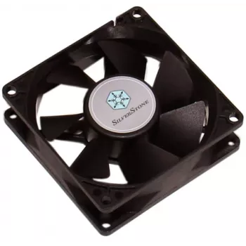 Fan Sidabrinėstone FN81 Computer case Fan Juoda