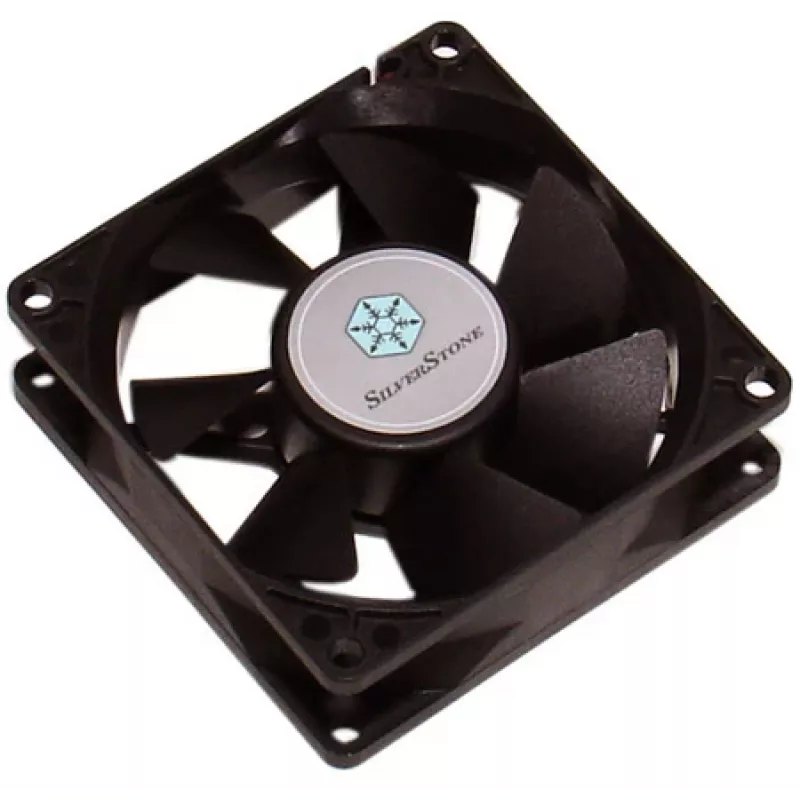 Fan Sidabrinėstone FN81 Computer case Fan Juoda