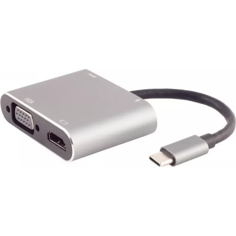 Laptop Dock S/CONN 14-05026 Wired USB 3.2 Gen 1 Type-C Pilka