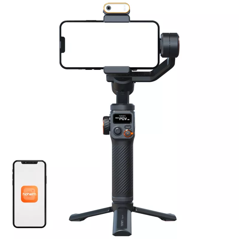 Išmaniojo telefono kameros stabilizatorius Hohem iSteady M6 rinkinys, juodas, 2600 mAh