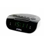 Radijas su laikrodžiu/žadintuvu LED, Eltra, 127x53x98 mm, pilka/baltas
