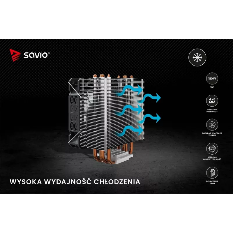 SAVIO VORTEX X2 CPU aušintuvas