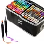 Marker set Extralink MARKERY 204 pieces — alcohol-based markers set, assorted colors, 204 pcs