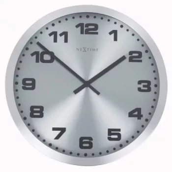 NeXtime klok 2906zw Mercure, Ø25 cm, sieninis, sidabrinis
