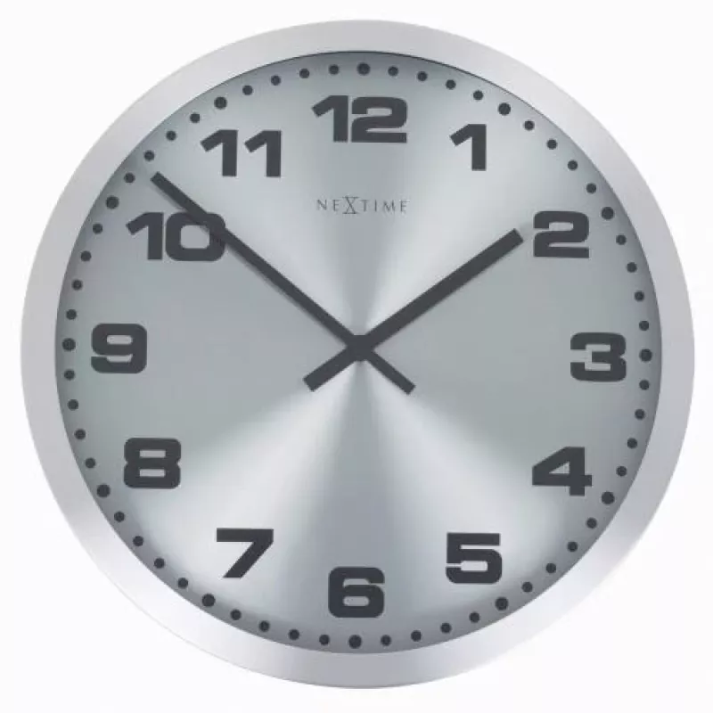 NeXtime klok 2906zw Mercure, Ø25 cm, sieninis, sidabrinis