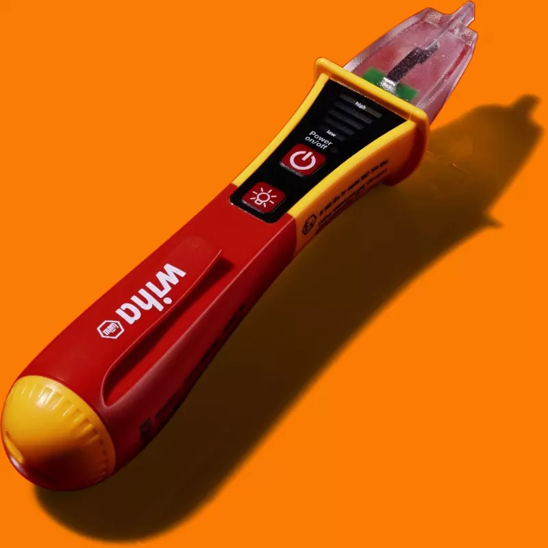 Bekontaktis įtampos testeris Wiha SB2551301 su LED indikatoriumi, rašiklio tipo detektorius