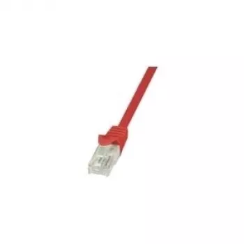 Tinklo kabelis LogiLink 3m RJ-45 Cat6 U/UTP Raudonas