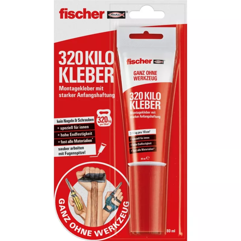 GOW 320 Kilo klijai, tūbelė 80 ml (balta)