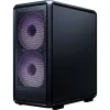 PC korpusas Cooler Master MasterFrame 500 Mesh Midi Tower — juoda su permatomu šonu, palaiko ATX/EATX, 2x200 mm priekyje, 1x120 mm gale
