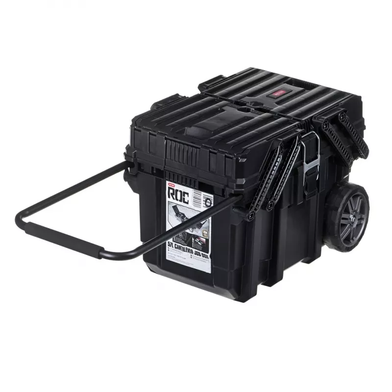 Įrankių dėžė KETER CANTILEVER Job Box (17203037/238270) su ratukais Juoda