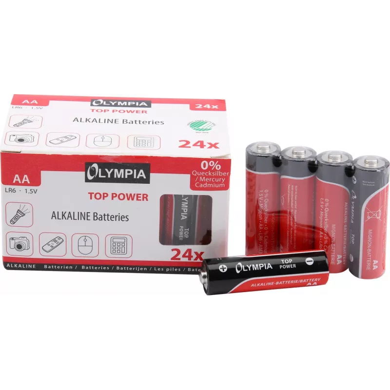 Buitinė baterija AA šarminė Olympia 40179