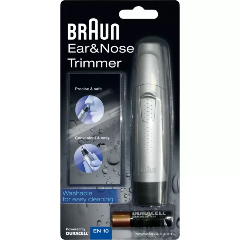 Braun Exact Series EN 10 precizinis kirpiklis, juoda, sidabrinė