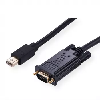 ROLINE 11.04.5978 Vaizdo kabelis-adapteris 3 m Mini DisplayPort VGA (D-Sub) Juodas (11.04.5978)