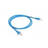 LANBERG tinklo kabelis Cat5e U/UTP RJ-45–RJ-45 mėlynas 1 m, CCA laidas