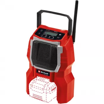 TC-RA 18 Li BT - Solo, statybinis radijas raudonas/juodas, Bluetooth, be akumuliatoriaus ir pakrovėjo