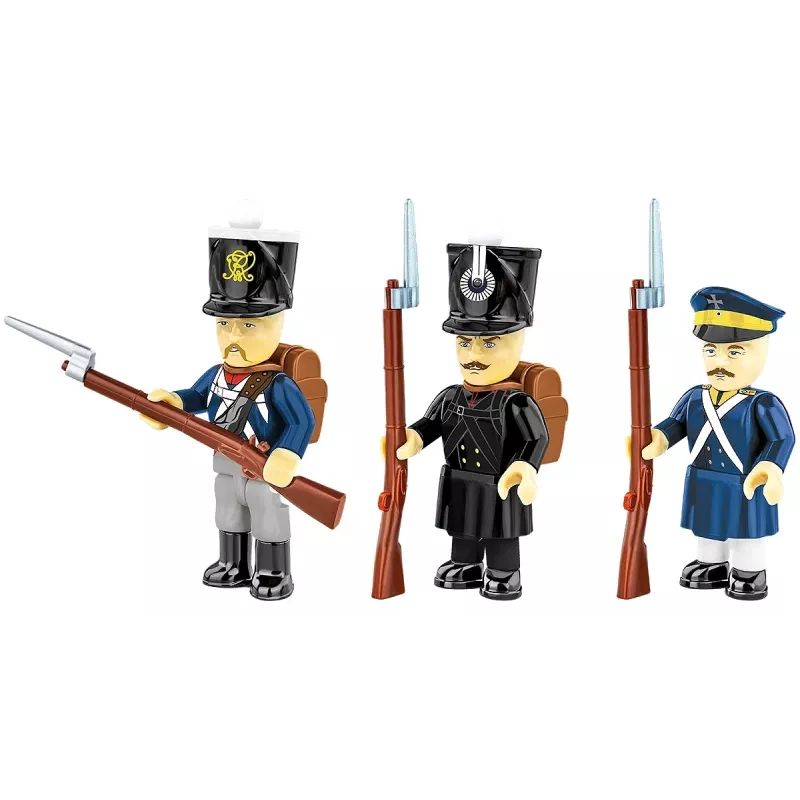 Cobi Prūsijos karių rinkinys — 39 detalės, kolekcionuojamos minifigūrėlės