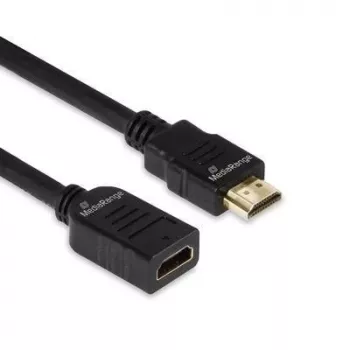 HDMI ilginamasis kabelis MediaRange MRCS256, HDMI 2.0, 18 Gbit/s, ARC, HDMI A tipo kištukas į lizdą, 2 m, juodas