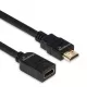HDMI ilginamasis kabelis MediaRange MRCS256, HDMI 2.0, 18 Gbit/s, ARC, HDMI A tipo kištukas į lizdą, 2 m, juodas